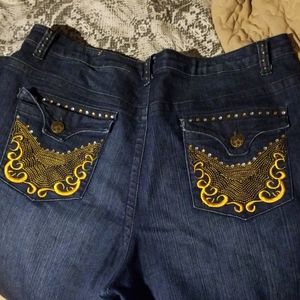 Rainbow crest jean brand jeans